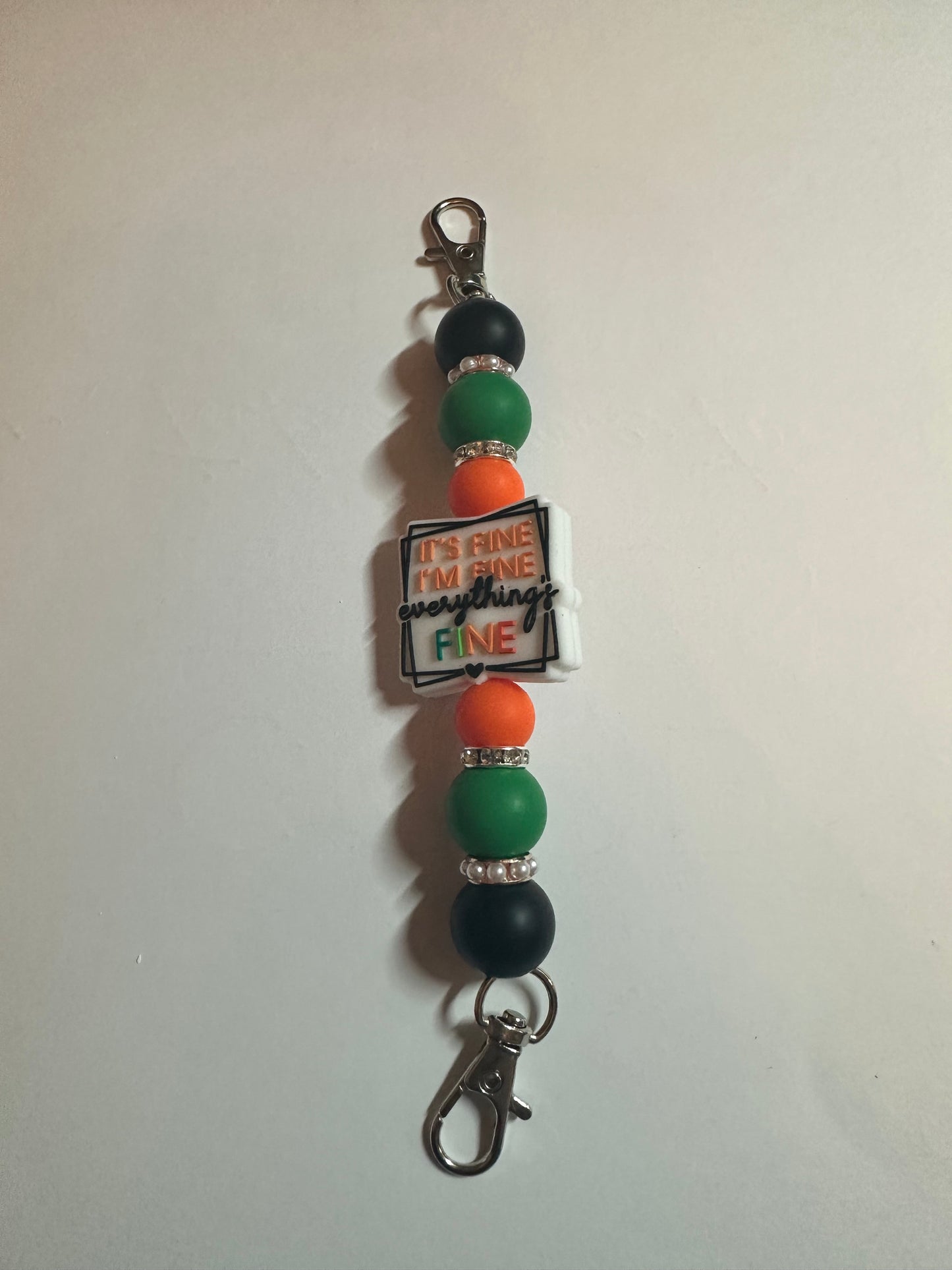 beaded phone charms