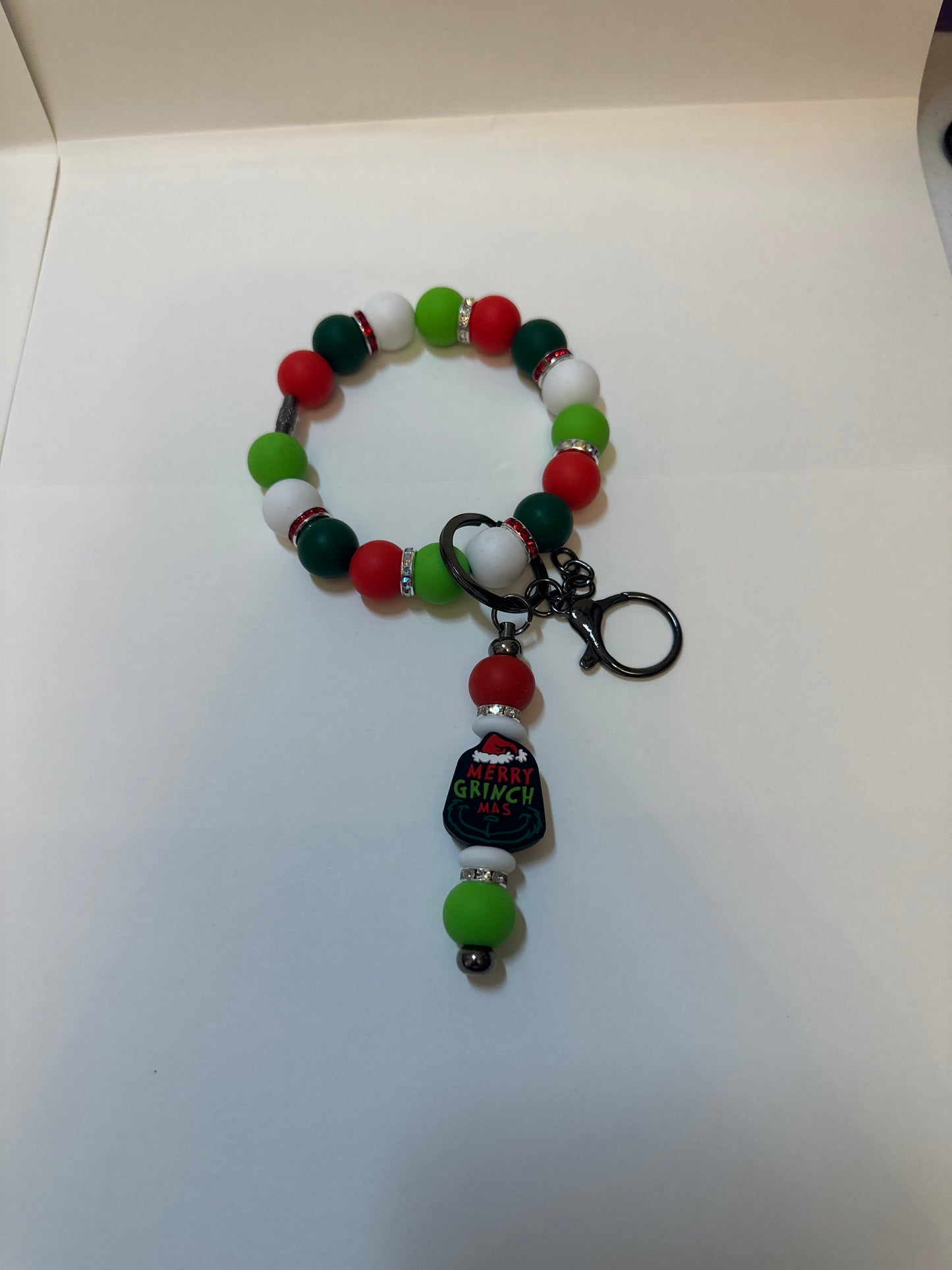 wire wristlet w/keychain