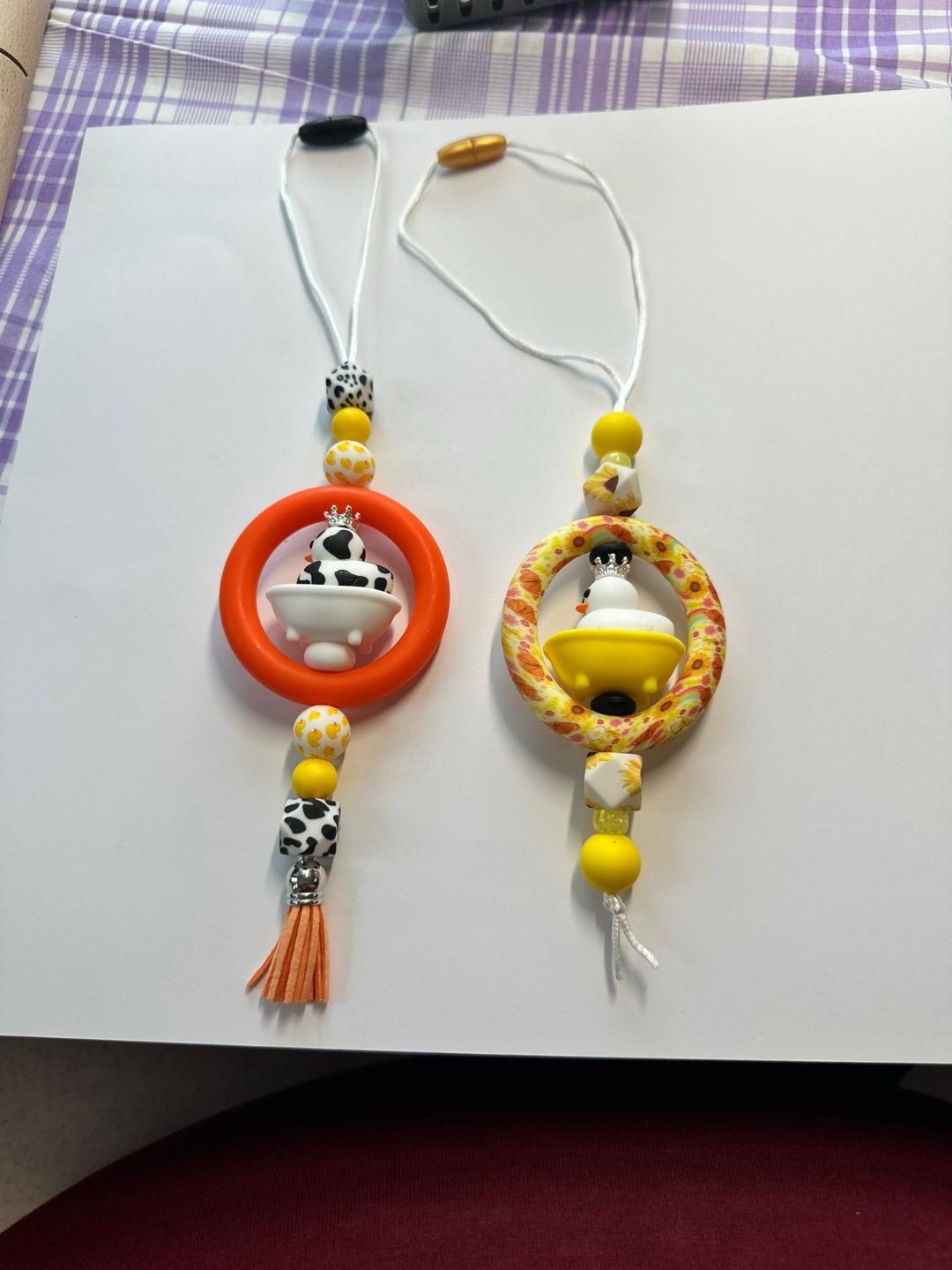 Beaded car charms