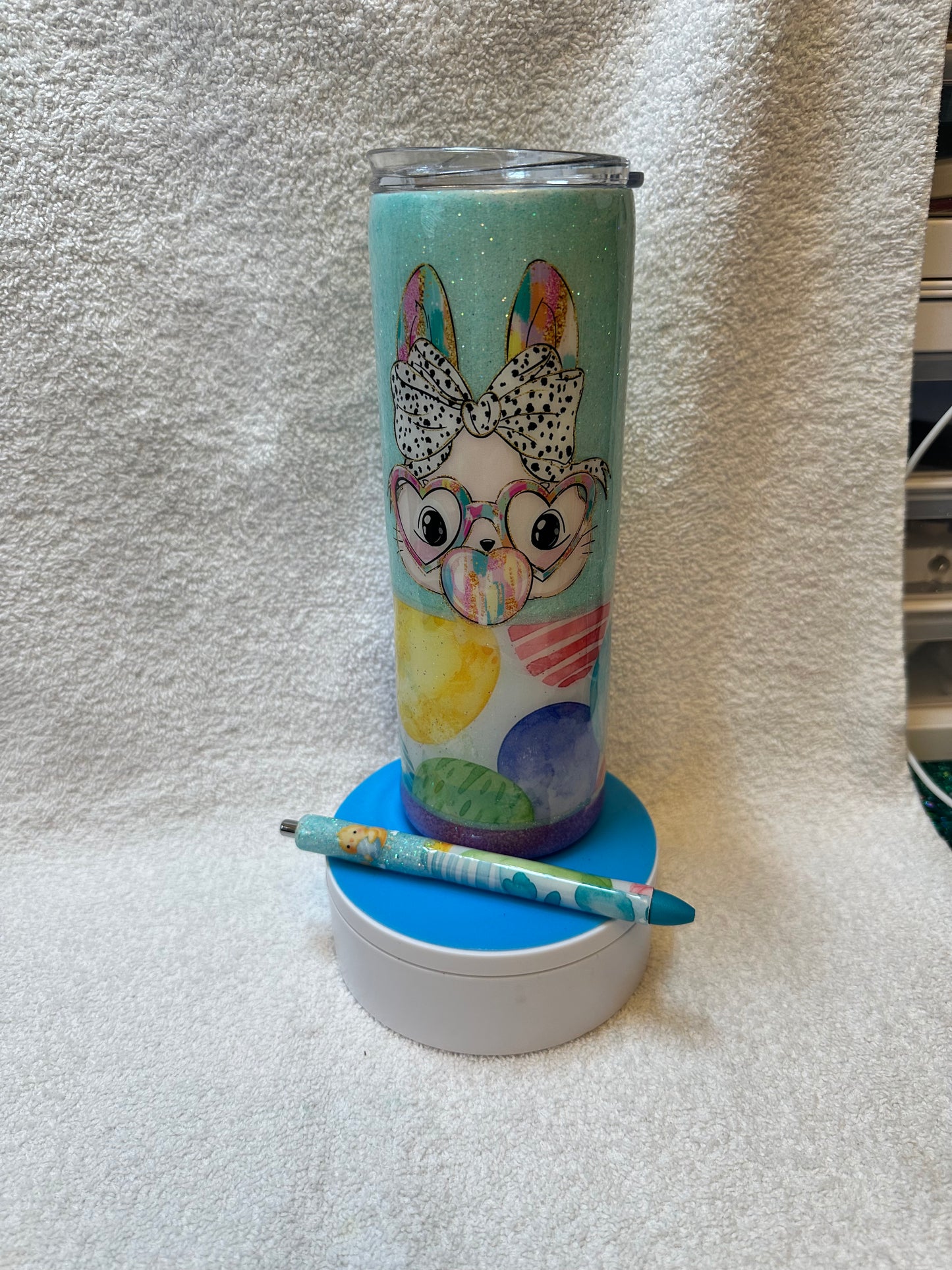 Customized 20 oz tumbler w/matching pen