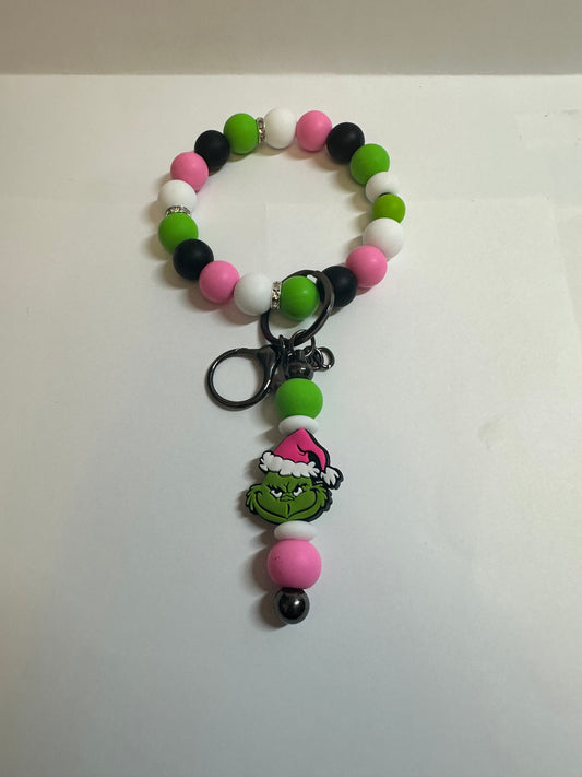 wire wristlet w/keychain