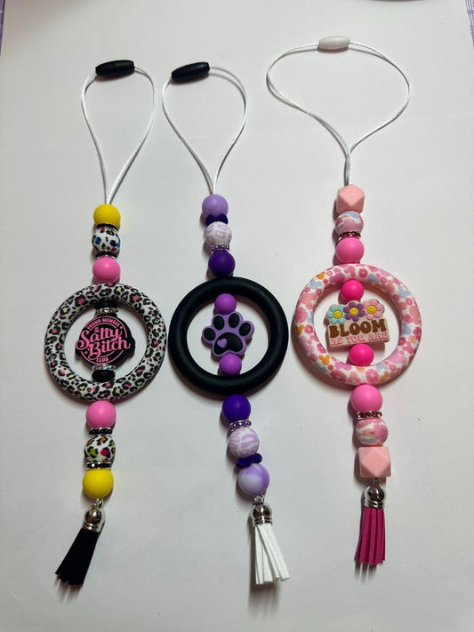 Beaded car charms